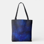 Cute royal blue gold faux glitter monogram tote bag (Achterkant)