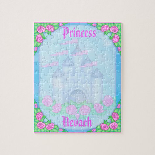 Cute Royal Princess Castle  Puzzle Legpuzzel (Verticaal)