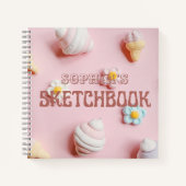 Cute roze, aangepast Kind Notitieboek (Voorkant)