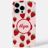Cute roze aardbei Case-Mate iPhone case (Achterkant)