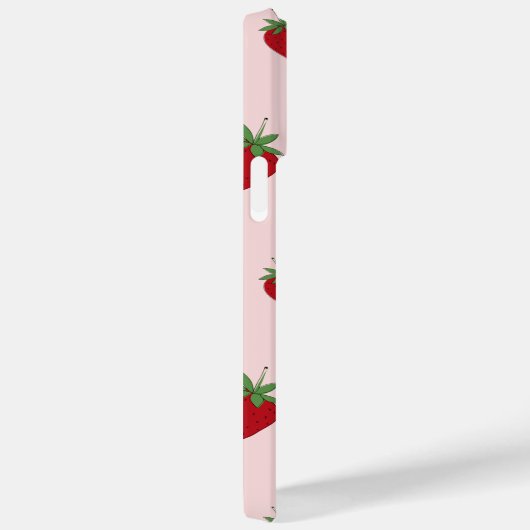 Cute roze aardbei Case-Mate iPhone case (Achterkant / Rechts)