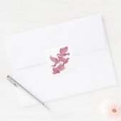 Cute Roze Abstracte Sticker Ontwerp (Envelop)