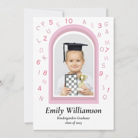 Cute roze afstuderen (Voorkant)