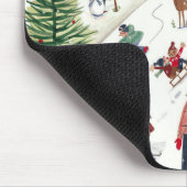 Cute roze and green Alpine lodge ski landscape Muismat (Hoek)