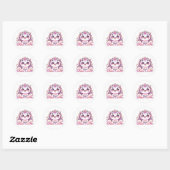 Cute Roze Axolotl Draak Fantasy Sticker (Vel)