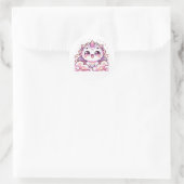 Cute Roze Axolotl Draak Fantasy Sticker (Tas)