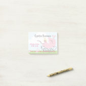 Cute roze Baby Girl Carriage Post-it® Notes (Op bureau)