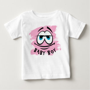 Cute Roze Baby Jongens T-Shirt