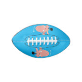 Cute roze baby octopus cartoon humor american football (Voorkant)
