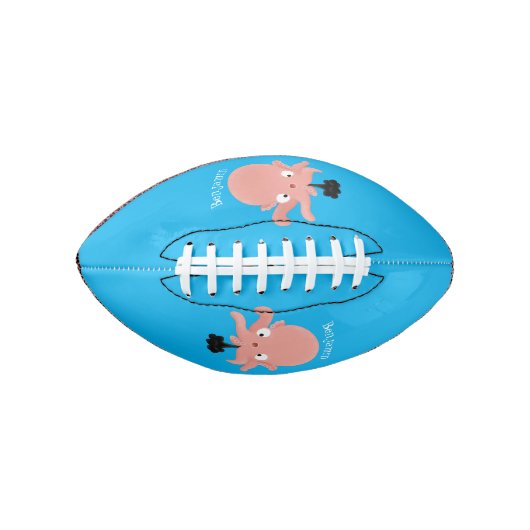 Cute roze baby octopus cartoon humor american football (Voorkant)