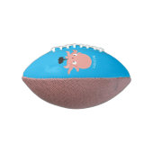 Cute roze baby octopus cartoon humor american football (Gedraaid 90)