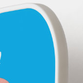 Cute roze baby octopus cartoon humor pickleball paddle (Links Detail)