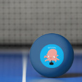 Cute roze baby octopus cartoon humor pingpongbal (Net)
