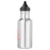 Cute roze baby octopus cartoon humor waterfles  (Rechts)