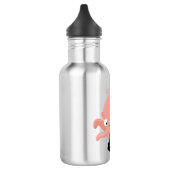 Cute roze baby octopus cartoon humor waterfles  (Links)