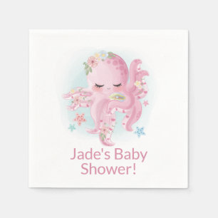 Cute roze Baby octopus  Servet