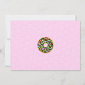 Cute roze Baby shower Donuts Brunch Kaart (Achterkant)