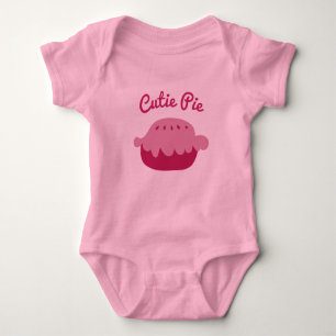 Cute roze baby tutu bodysuit voor Cutie Pie meisje