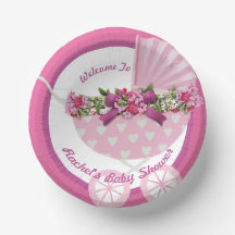 Cute Roze Baby Wagentje