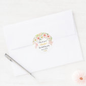 Cute roze Ballerina verjaardagsfeest stickers (Envelop)