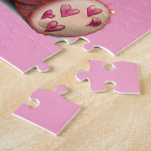 Cute Roze Beer Legpuzzel (Zijkant)