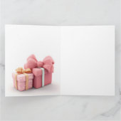 Cute roze boog kaart (Binnen)