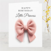 Cute roze boog kaart (Gele Bloem)