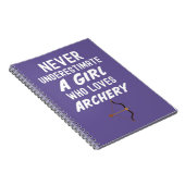 Cute Roze Boogschiet Geschenken Voor Baby Meisjes  Notitieboek (Rechterzijde)