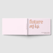 Cute Roze Bruiloft Roze Goud Folie Gastenboek (Volledig)