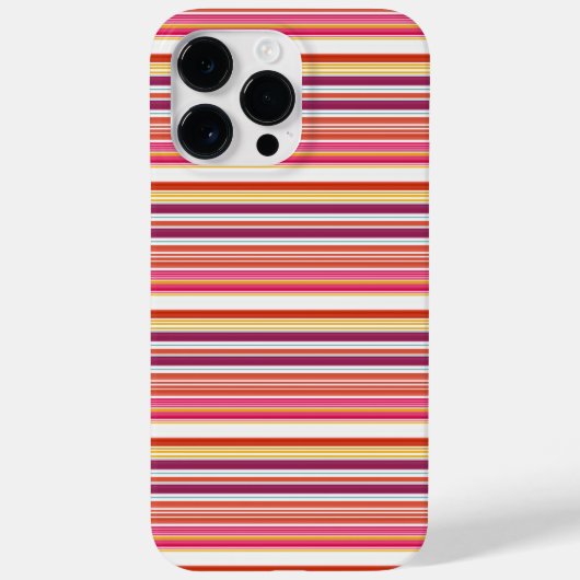 Cute roze bruine strepen Case-Mate iPhone case (Achterkant)