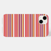 Cute roze bruine strepen Case-Mate iPhone case (Achterkant (horizontaal))