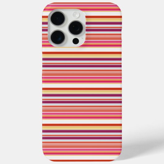 Cute roze bruine strepen Case-Mate iPhone case (Achterkant)