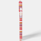 Cute roze bruine strepen Case-Mate iPhone case (Achterkant / Links)