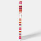 Cute roze bruine strepen Case-Mate iPhone case (Achterkant / Rechts)