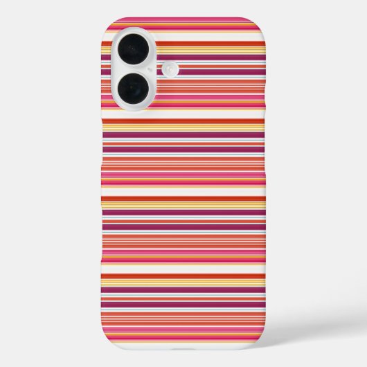 Cute roze bruine strepen Case-Mate iPhone case (Achterkant)