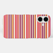 Cute roze bruine strepen Case-Mate iPhone case (Achterkant (horizontaal))