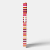 Cute roze bruine strepen Case-Mate iPhone case (Achterkant / Rechts)