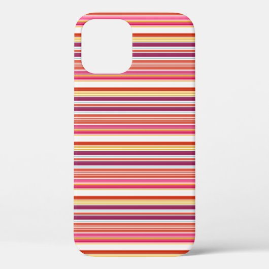 Cute roze bruine strepen Case-Mate iPhone case (Achterkant)