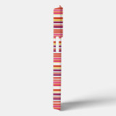 Cute roze bruine strepen Case-Mate iPhone case (Achterkant / Rechts)