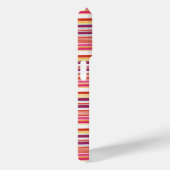 Cute roze bruine strepen Case-Mate iPhone case (Achterkant / Rechts)