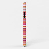 Cute roze bruine strepen Case-Mate iPhone case (Achterkant/rechts)