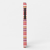 Cute roze bruine strepen Case-Mate iPhone case (Achterkant/links)