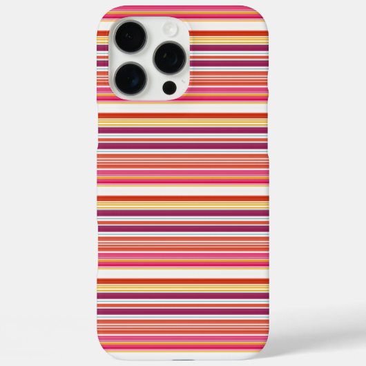 Cute roze bruine strepen Case-Mate iPhone case (Achterkant)