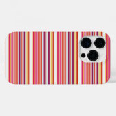 Cute roze bruine strepen Case-Mate iPhone case (Achterkant (horizontaal))
