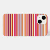 Cute roze bruine strepen Case-Mate iPhone case (Achterkant (horizontaal))