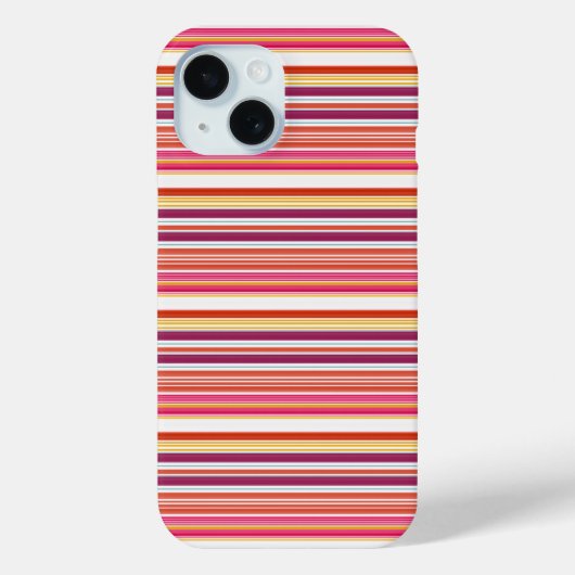 Cute roze bruine strepen Case-Mate iPhone case (Achterkant)