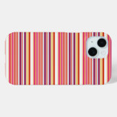 Cute roze bruine strepen Case-Mate iPhone case (Achterkant (horizontaal))