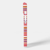 Cute roze bruine strepen Case-Mate iPhone case (Achterkant / Links)