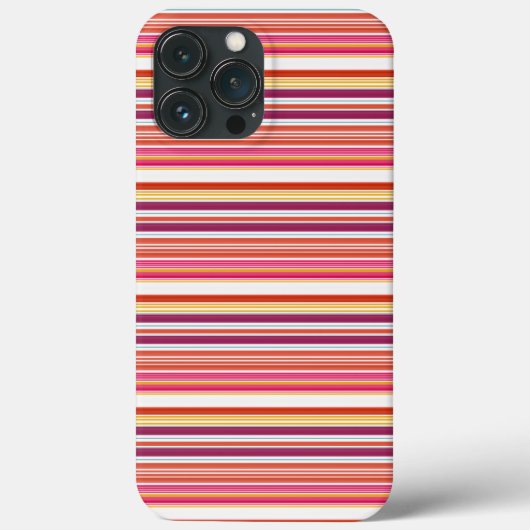 Cute roze bruine strepen Case-Mate iPhone case (Achterkant)