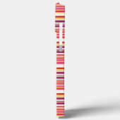 Cute roze bruine strepen Case-Mate iPhone case (Achterkant / Links)